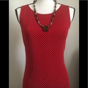 Vintage 90s Red Polka Dot Dress